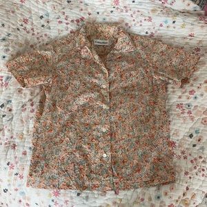 Vintage Calvin Klein floral blouse